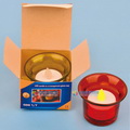 Model:HDD-01  Name:LED tea candle with glass